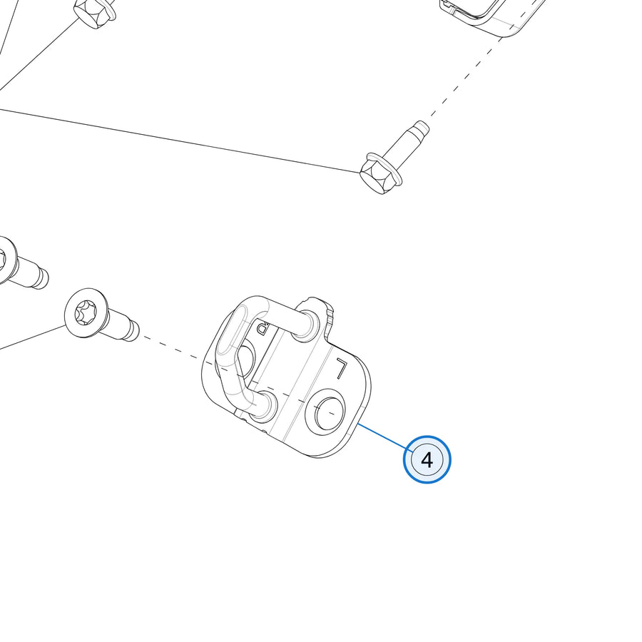 Trunk Striker for Tesla Model 3 2017-2023 1092309-00-B - parts diagram