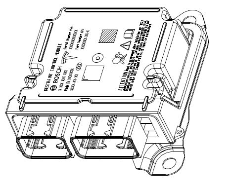 Tesla part photo: Tla- Restraint Controller- Gen1 (1512876-00-E)