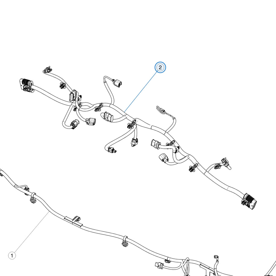 Front End Module Harness Assembly for Tesla Model 3 2567961-00-C - parts diagram