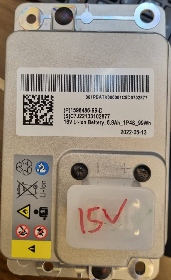 16V Li-ion Battery for Tesla Model 3, Model Y, Model S and Model X 1598486-00-G - Used