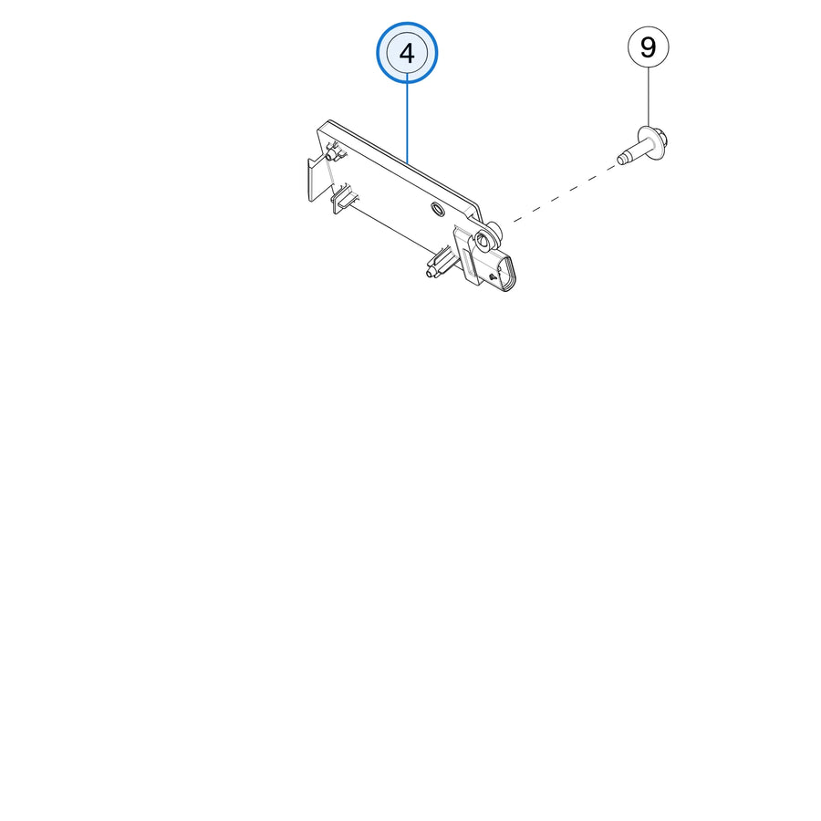 Rear Bluetooth Low Energy (BLE) Assembly for Tesla Model Y 1508179-00-C - parts diagram