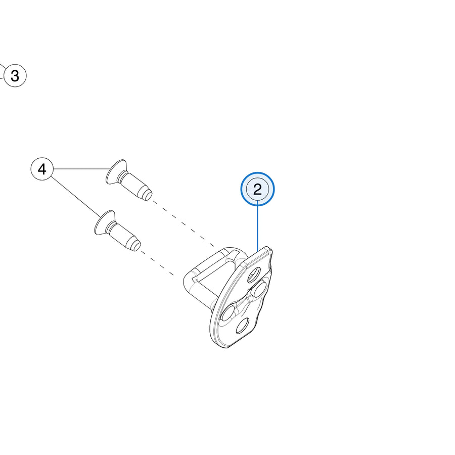 Side Door Striker (High Load) for Tesla Model 3 & Model Y 1704249-00-G - parts diagram