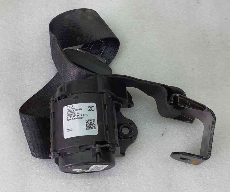 Second Row Center Seat Belt Retractor Assembly, OSSB Standard for Tesla Model Y 1616511-E1-D - Original