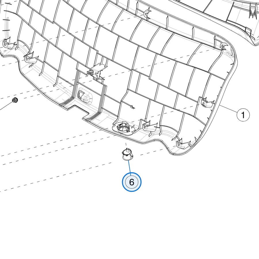 Liftgate Switch for Tesla Model 3 Highland 1933846-00-C - parts diagram