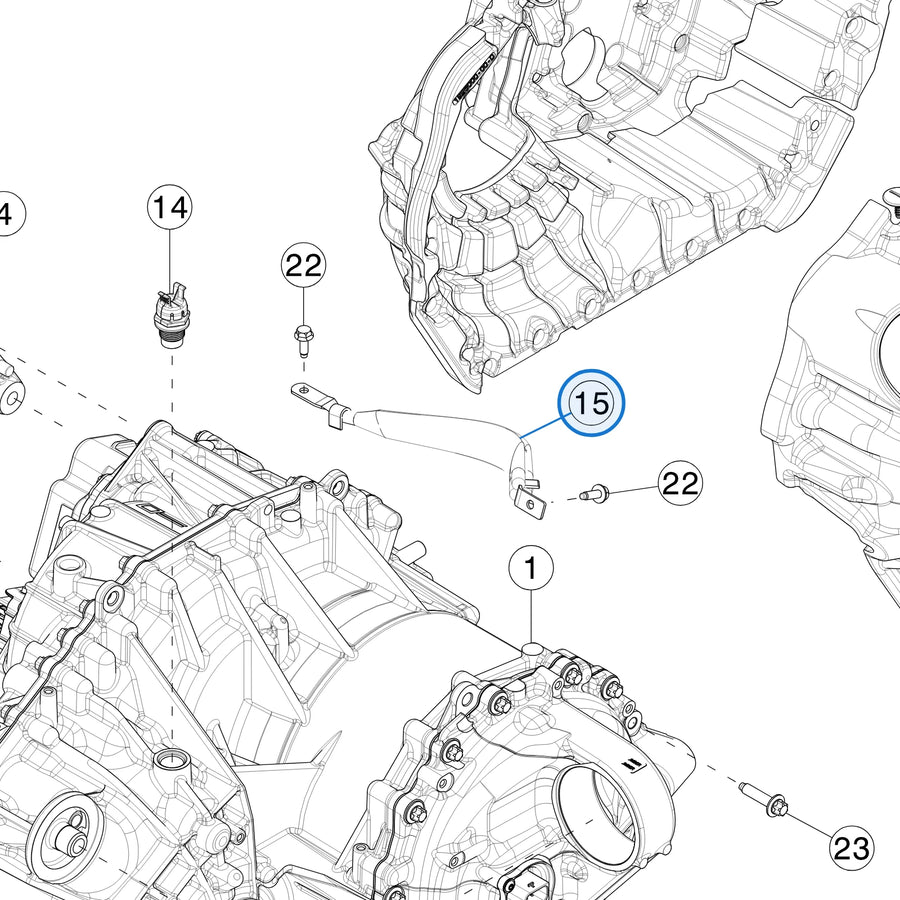 Ground Strap Cable, Dive Unit for Tesla Cybertruck 1772220-00-B - parts diagram