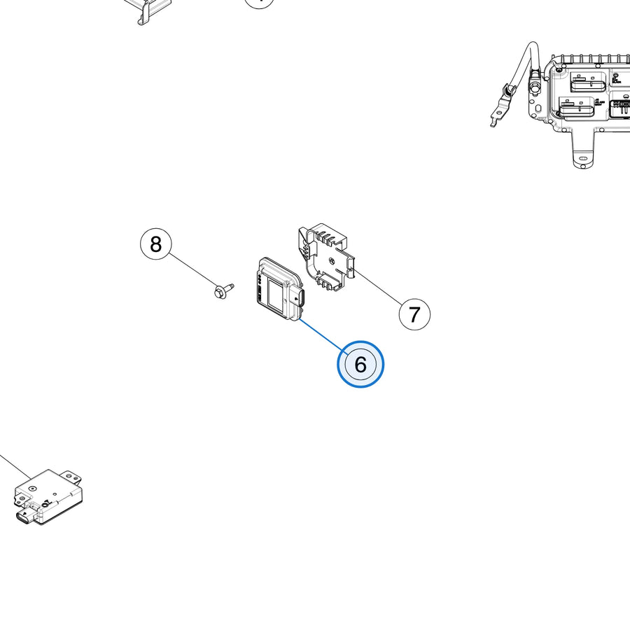 Module, Homelink V, Option 2 for Tesla Model 3, Model Y, Model S & Model X 1114984-00-B - parts diagram