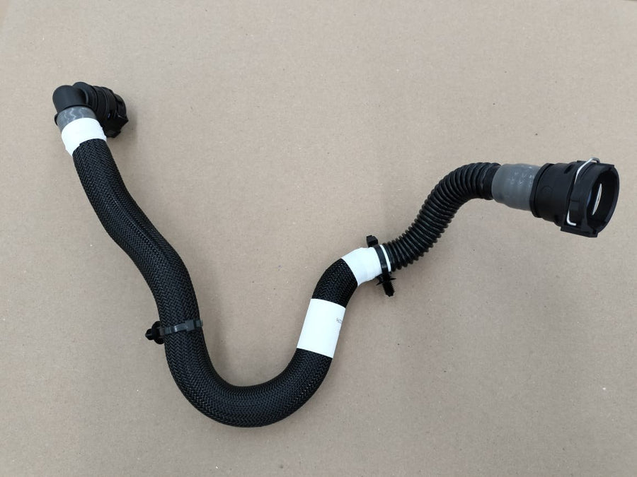 Rear Drive Unit Inverter Inlet Tube (3DU) - Tesla part photo (1077594-00-F)