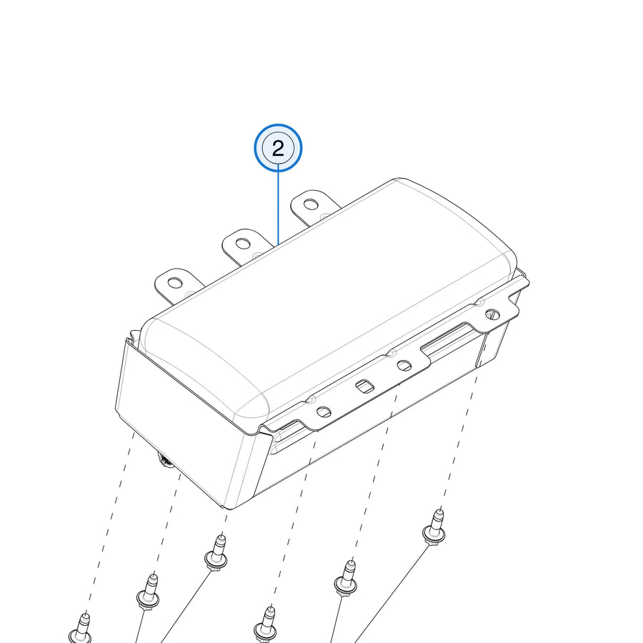 Passenger Airbag for Tesla Model 3 Highland and Model Y Juniper 1861030-00-A - parts diagram