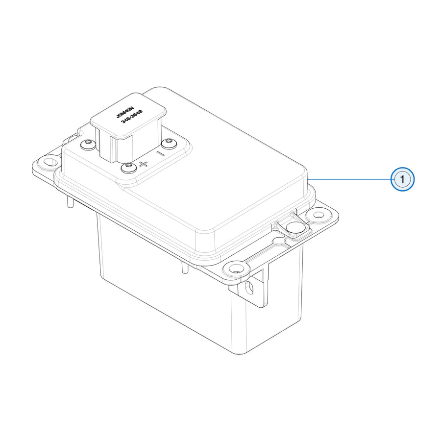 16V Li-ion Battery for Tesla Model 3, Model Y, Model S and Model X 1598486-00-G - parts diagram