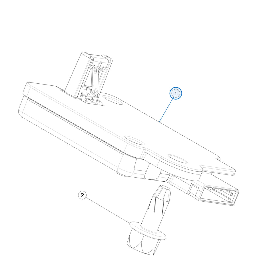 Tesla parts diagram: Radar Sensors (callout 1)