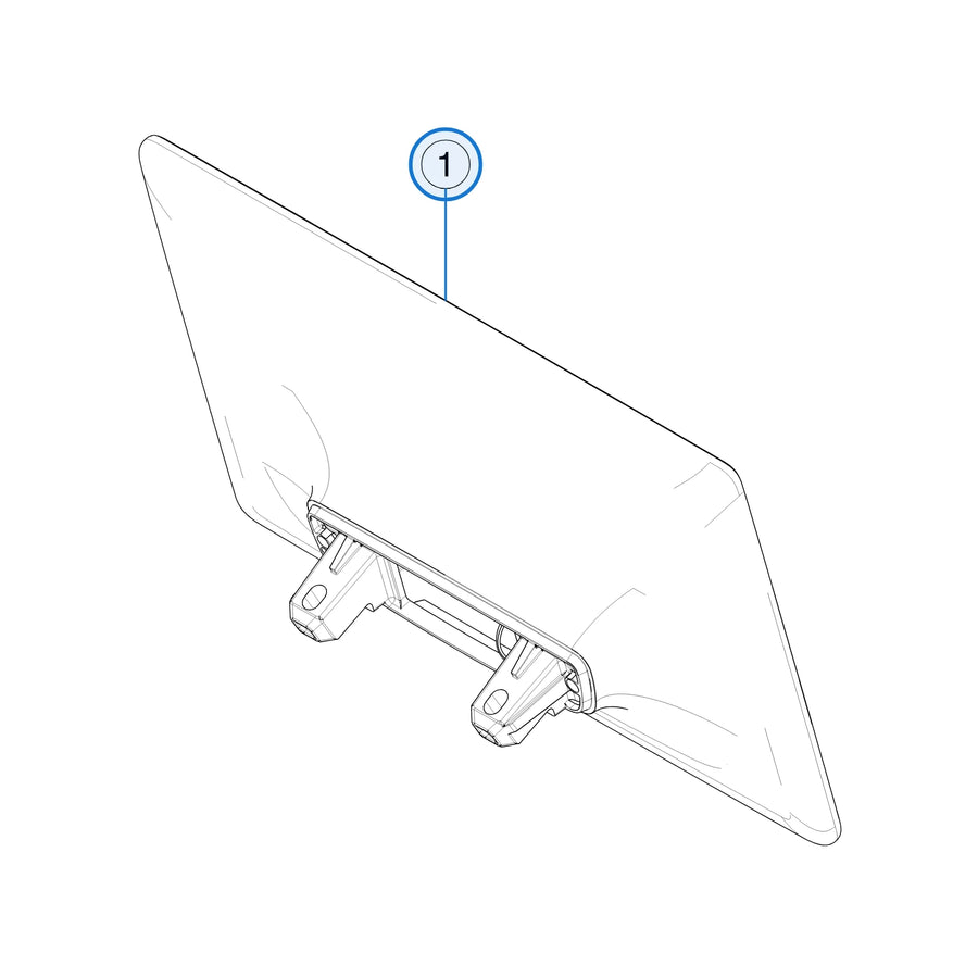 Center Display Assembly for Tesla Model 3 & Model Y 1756566-00-D - parts diagram