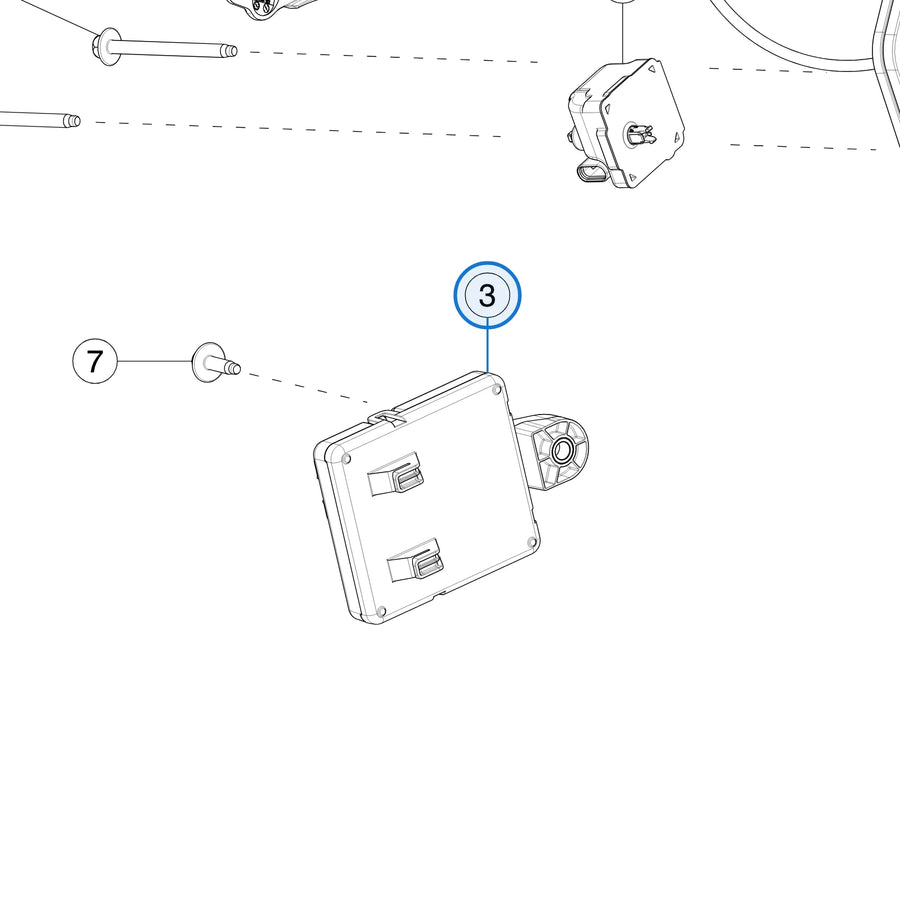 Charge Port Controller Gen 4.1 for Tesla Model 3 Highland & Model Y Juniper US 1537264-10-E - parts diagram
