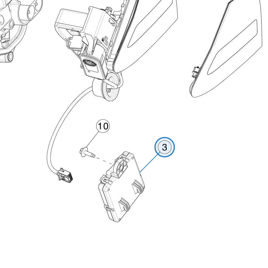 Charge Port Controller Gen 4 for Tesla Model S & Model X EU 1619321-21-C - parts diagram