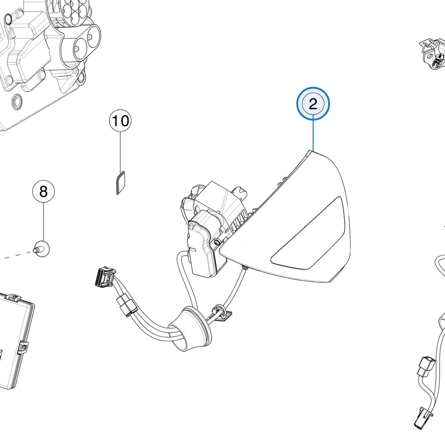 Tesla parts diagram: Charge Port (callout 2)