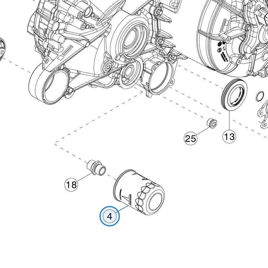 Tesla parts diagram: Rear Drive Unit Assembly (callout 4)