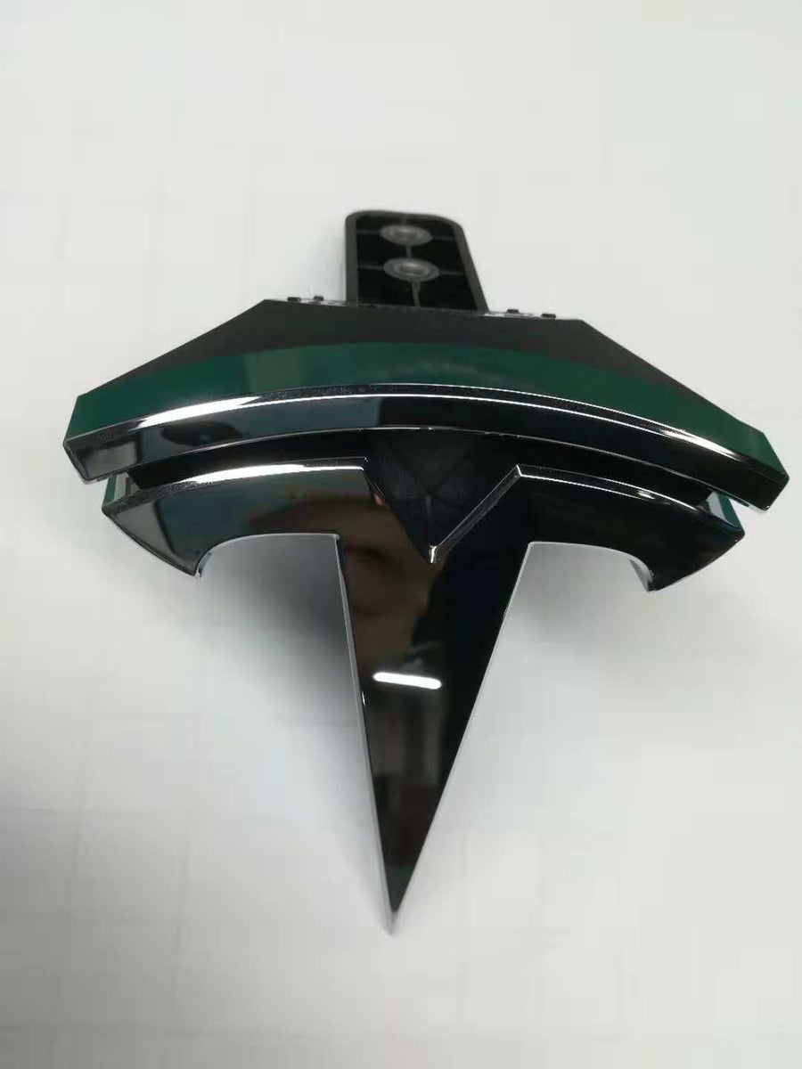 Front Logo T Badge for Tesla Model X 1047884-00-E - Brand New (Tesla part photo)