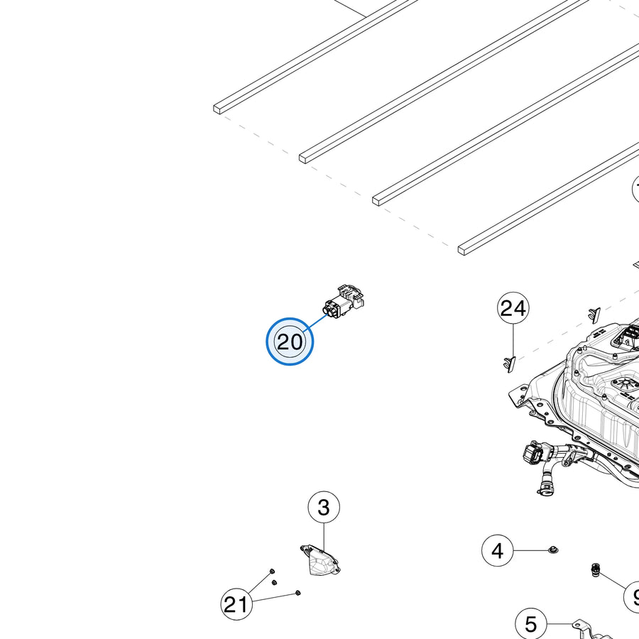 High Voltage Dummy Plug Assembly for Tesla Model 3 & Model Y 1459652-00-A - parts diagram