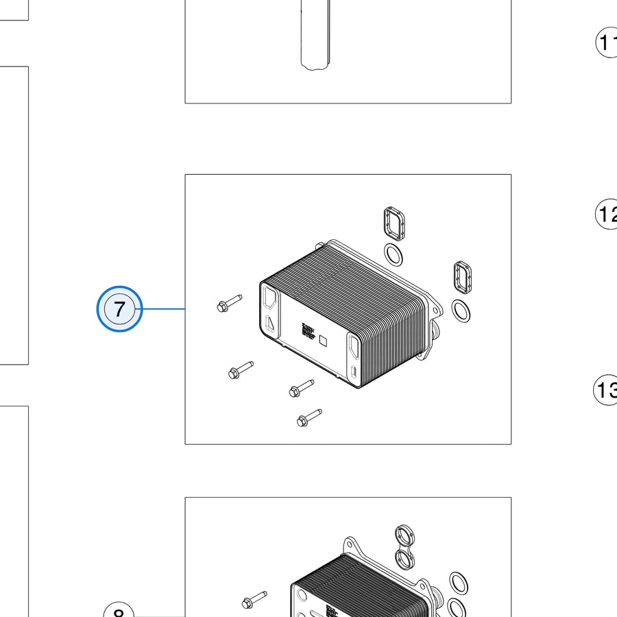 Tesla parts diagram: SuperManifold (callout 7)