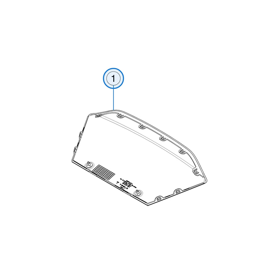 Tesla parts diagram: Rear Undertray and Diffuser (callout 1)