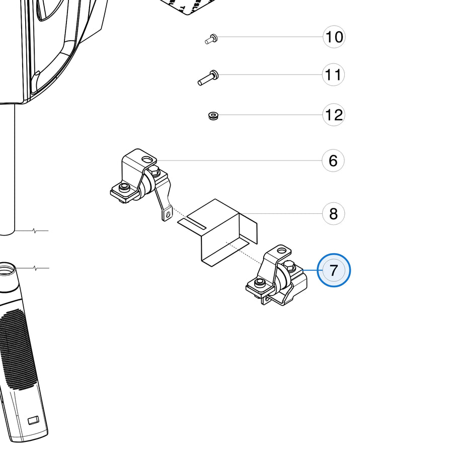 High Power Connector Fuse L1 Assembly - 200AMP for Tesla Model S and Model X 1011914-00-B - parts diagram