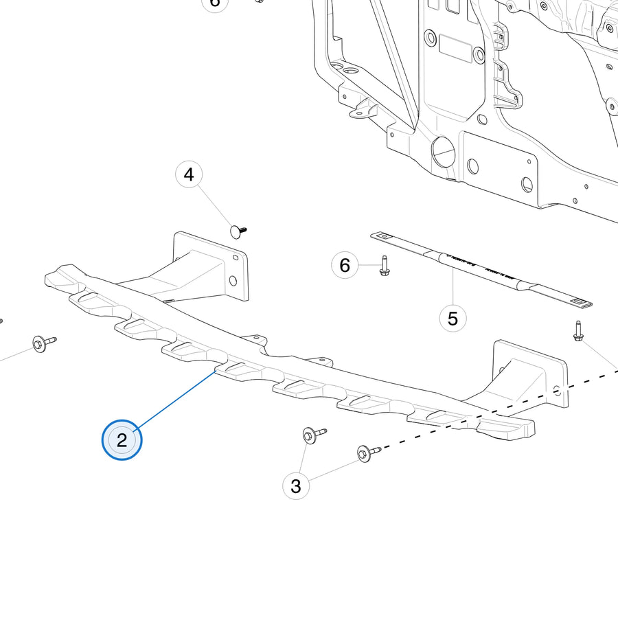 Ankle Catcher - with Magnesium Carrier for Tesla Model S 2012-2016 1045120-00-A - parts diagram