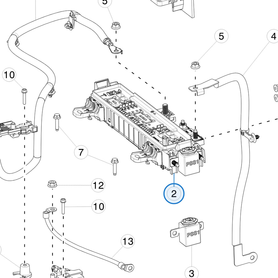 Fusebox Mdls 12V Frunk for Tesla Model S and Model X 1034405-00-D - parts diagram (Model S Apr 2016 - Jan 2021)