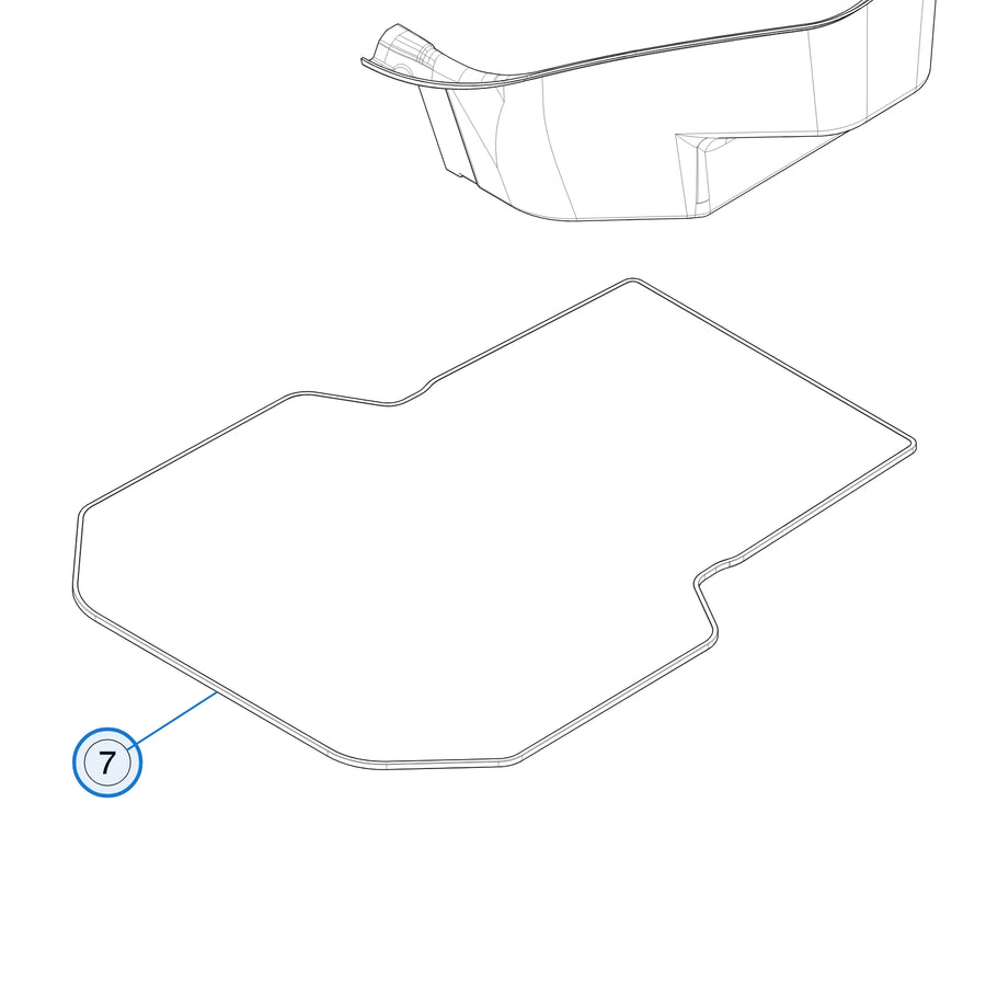 Floor - Load - UHS - Extended for Tesla Model S 2012-2016 1007325-00-E - parts diagram