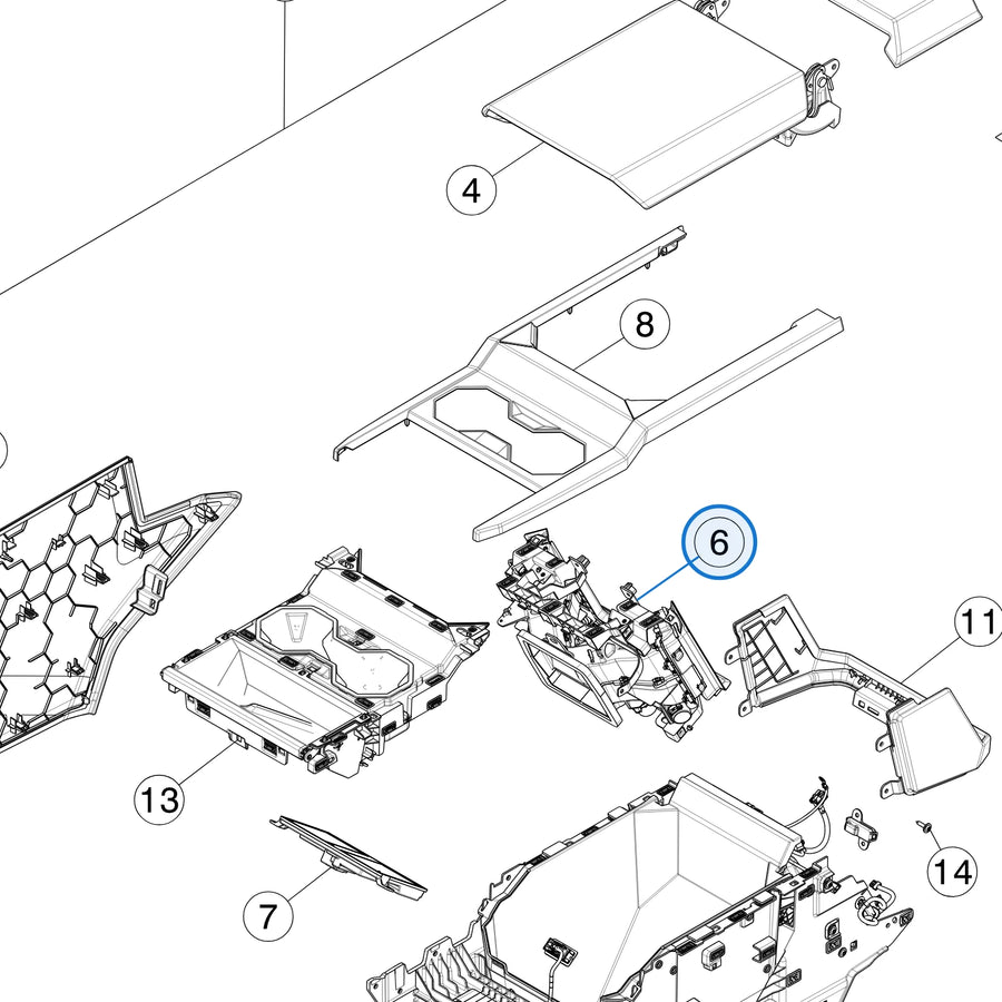 Airwave Sub-Assembly for Tesla Cybertruck 1937206-00-F - parts diagram