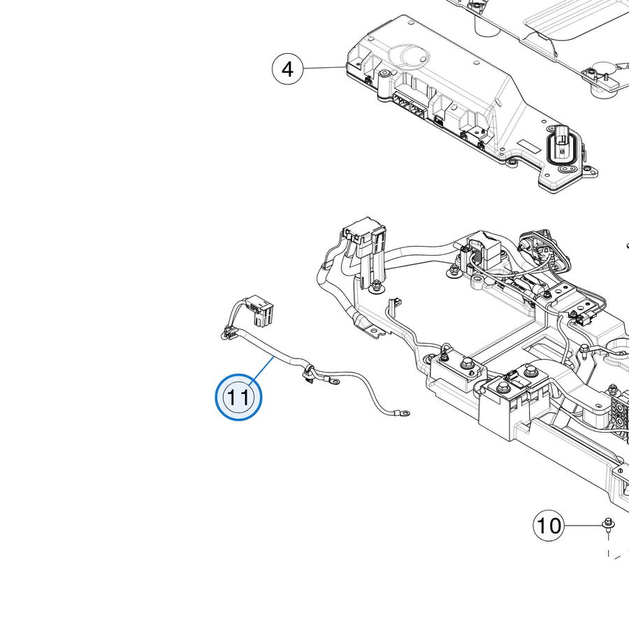 Assembly, PCS, Hvdc, Harness for Tesla Model S and Model X 1616195-00-D - parts diagram