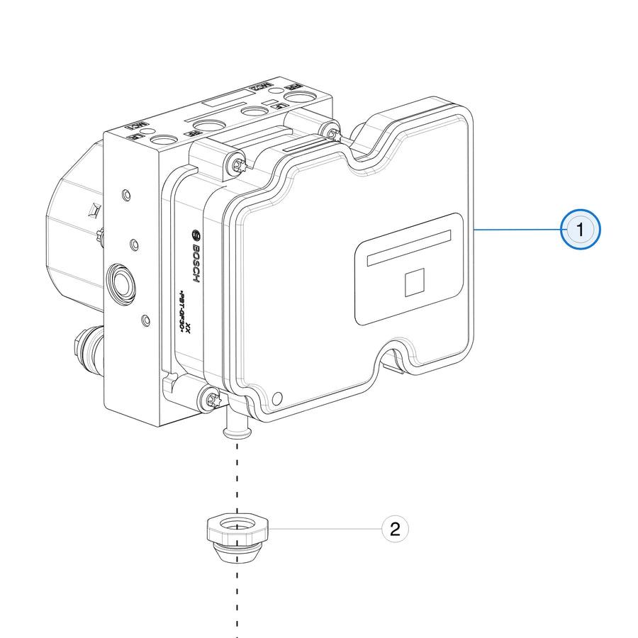Hydraulic Control Unit (Ecu+pump) ? ESP 2.0 - Drivers Assistance - Service Only for Tesla Model X 2015-2021 1038119-00-D - parts diagram