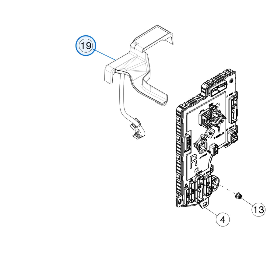 VCRIGHT Shroud for Tesla Model 3 2017-2023 1461511-00-B - parts diagram