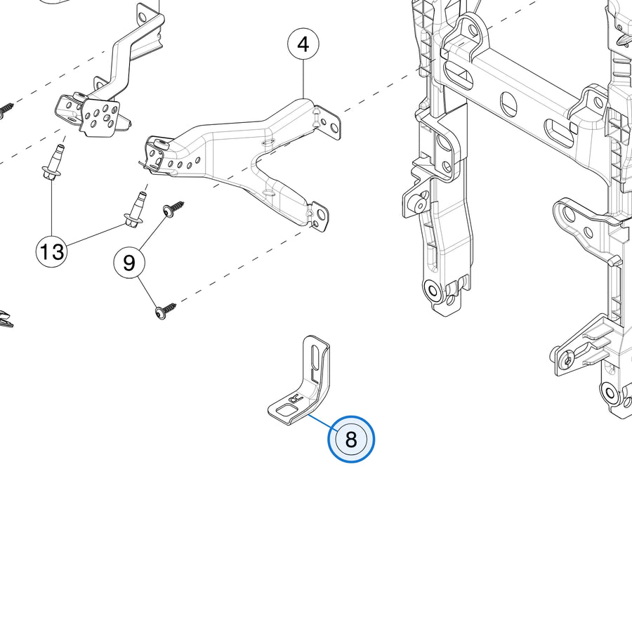 Instrument Panel - Riser Bracket for Tesla Model 3 Highland 1715724-00-C - parts diagram