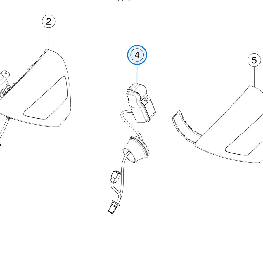 Charge Port Door Actuator for Tesla Model 3 2017-2023 and Model Y 2020-2025 1478840-00-B - parts diagram