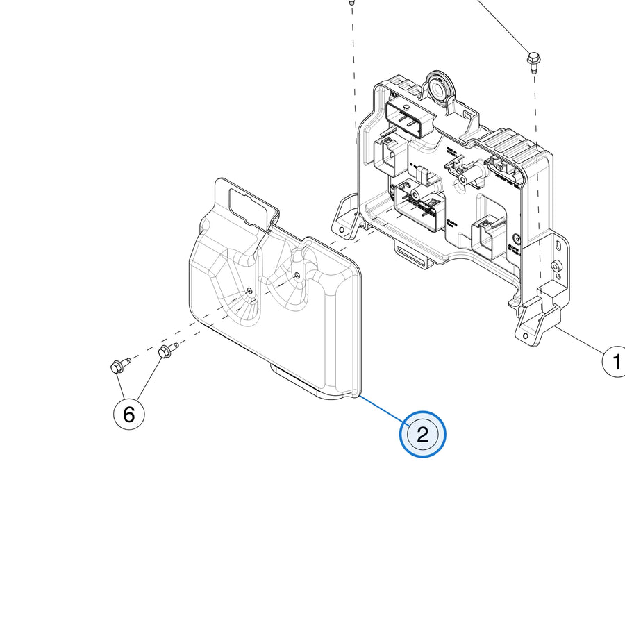 Assembly-Shield-VCFRONT for Tesla Model 3 1569303-00-A - parts diagram