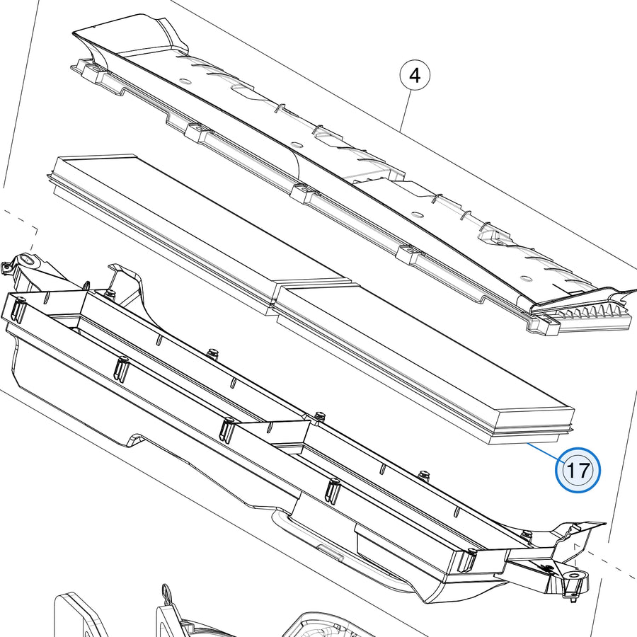 Service Kit - HEPA and Carbon Filters for Tesla Model Y 1896189-00-A - parts diagram (Model Y Feb 2025)