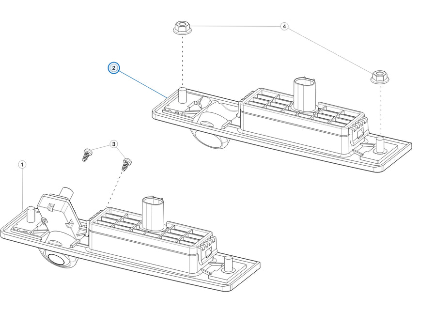 Handle Sub Assembly for Tesla Model 3 and Model Y 1105486-00-E - parts diagram (Model 3 Jun 2017 - Aug 2023)