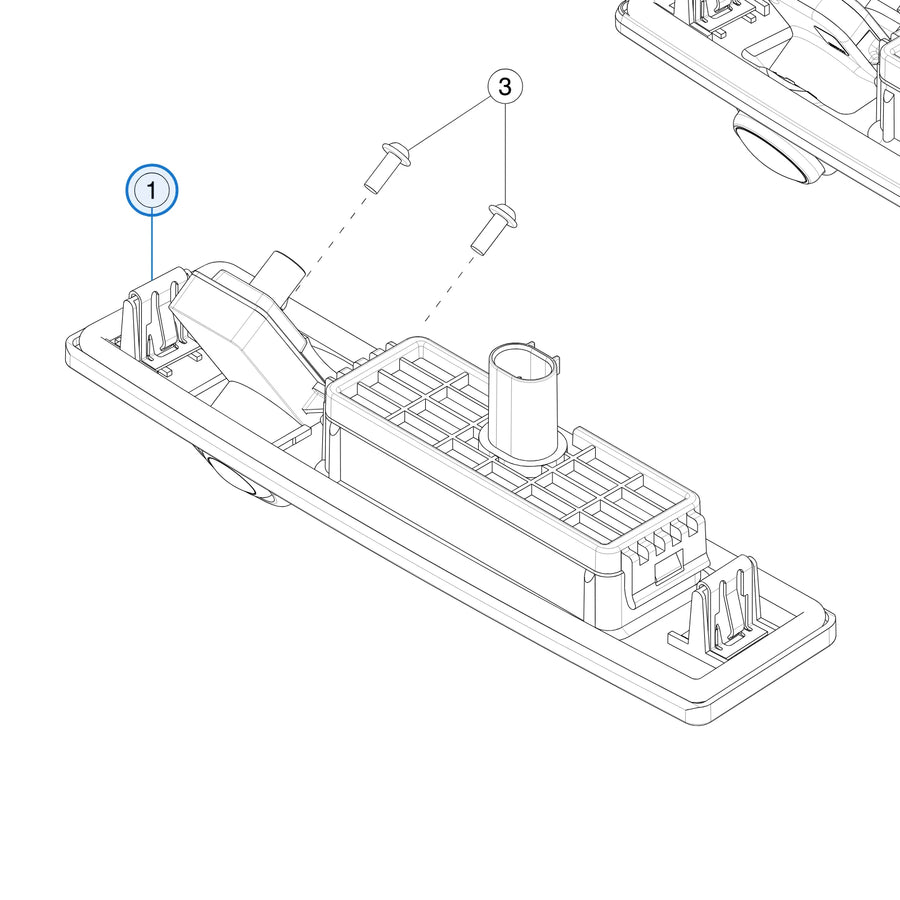 Handle Sub Assembly for Tesla Model 3 and Model Y 1105486-00-E - parts diagram (Model 3 Sep 2023)