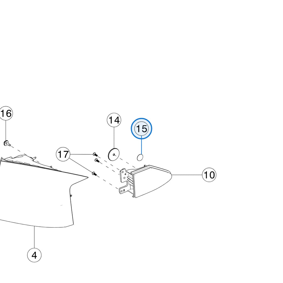 Patch - Sealing - 20MM for Tesla Model X 1012172-00-A - parts diagram
